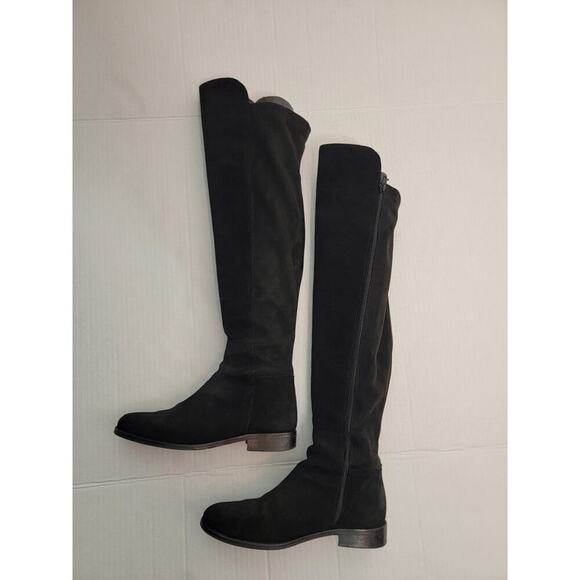 Navyboot Switzerland Over The Knee Boot Women 40 9 Black Suede Leather Tall - Picture 7 of 11